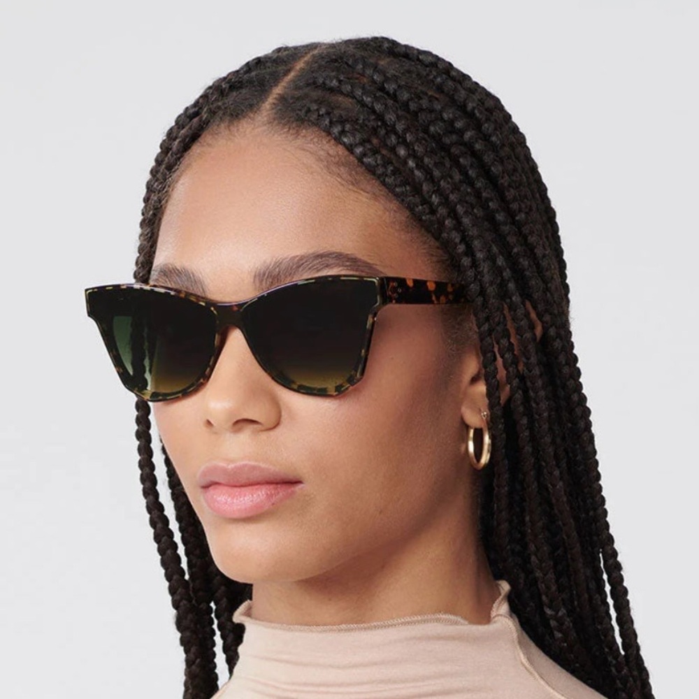 Krewe Aubrey Nylon Sunglasses Tortoise